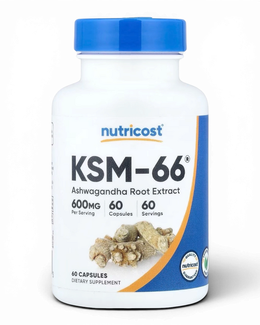 KSM-66® Ashwagandha Nutricost 600 mg – 60 Cápsulas