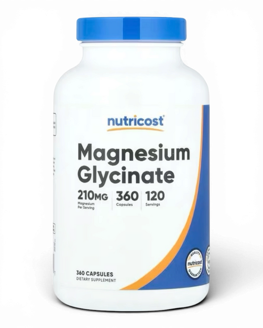 Nutricost Magnesio Glicinato 210 mg | 360 Cápsulas