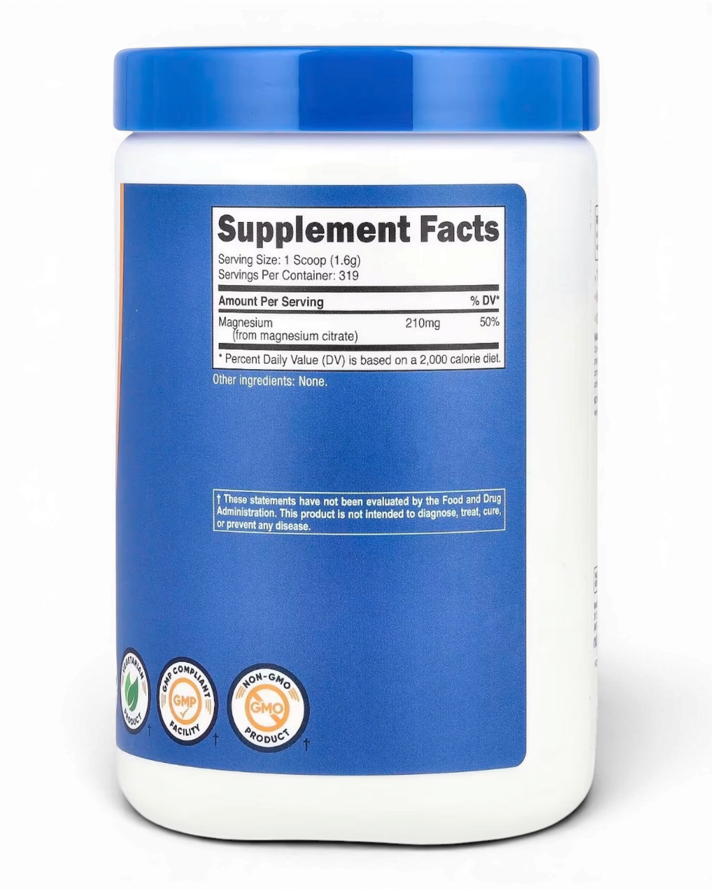 Citrato de Magnesio en Polvo – Nutricost 500 g