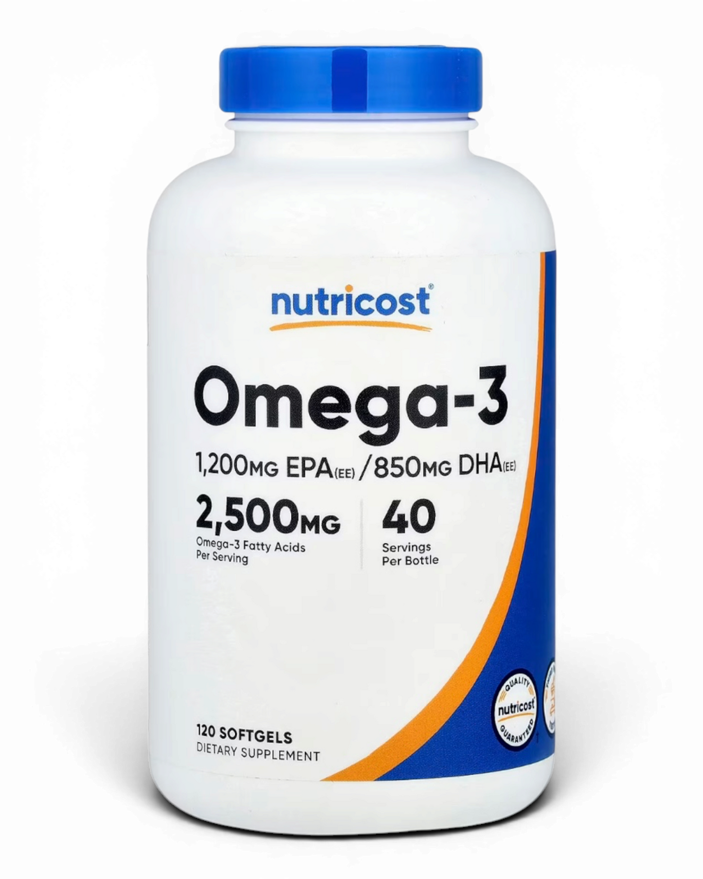 Nutricost Omega-3 de Alta Potencia | 120 Cápsulas Blandas