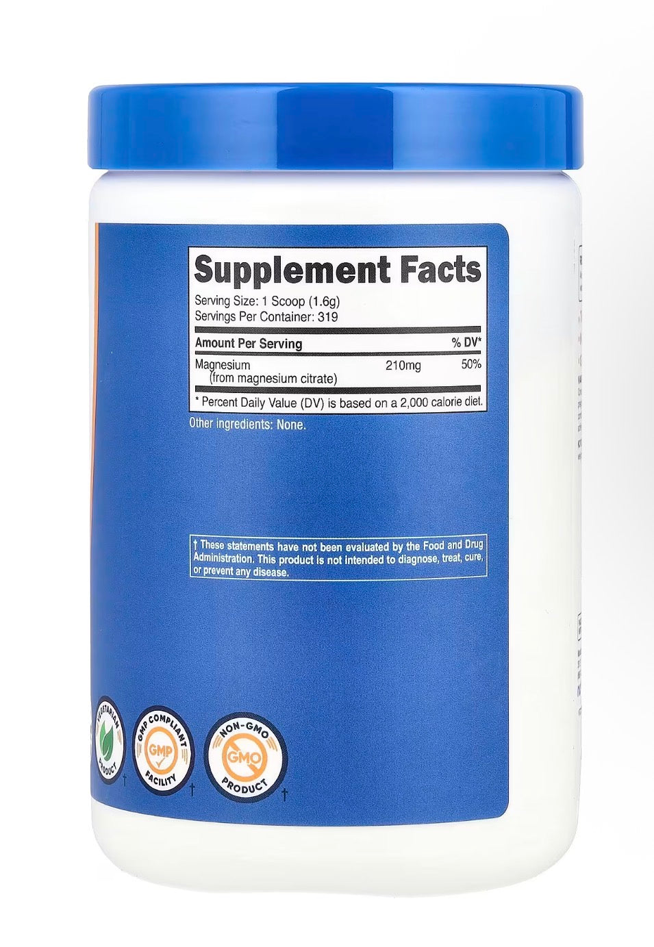 Citrato de Magnesio en Polvo – Nutricost 500 g