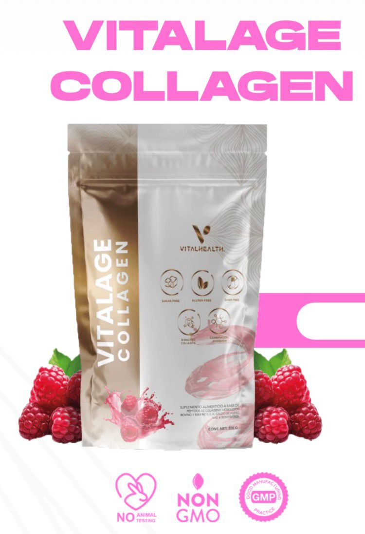 Vitalage Collagen – Colágeno Hidrolizado Premium | Sabor Frambuesa