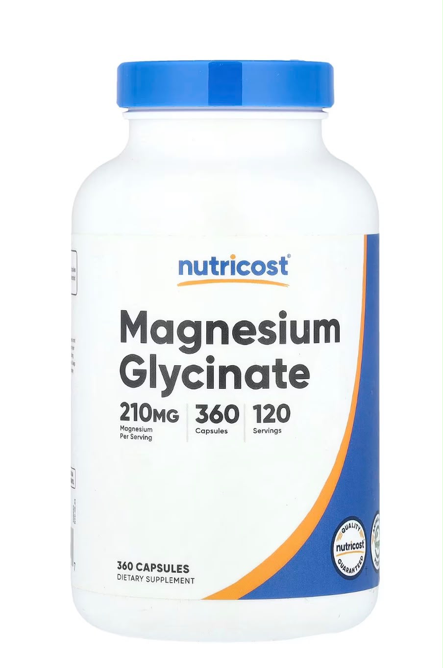 Nutricost Magnesio Glicinato 210 mg | 360 Cápsulas